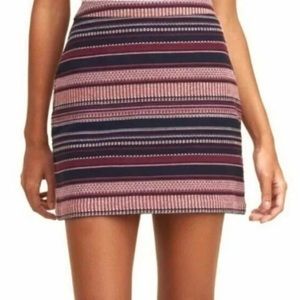 HOLLISTER Boho Striped Tapestry Woven Mini Skirt